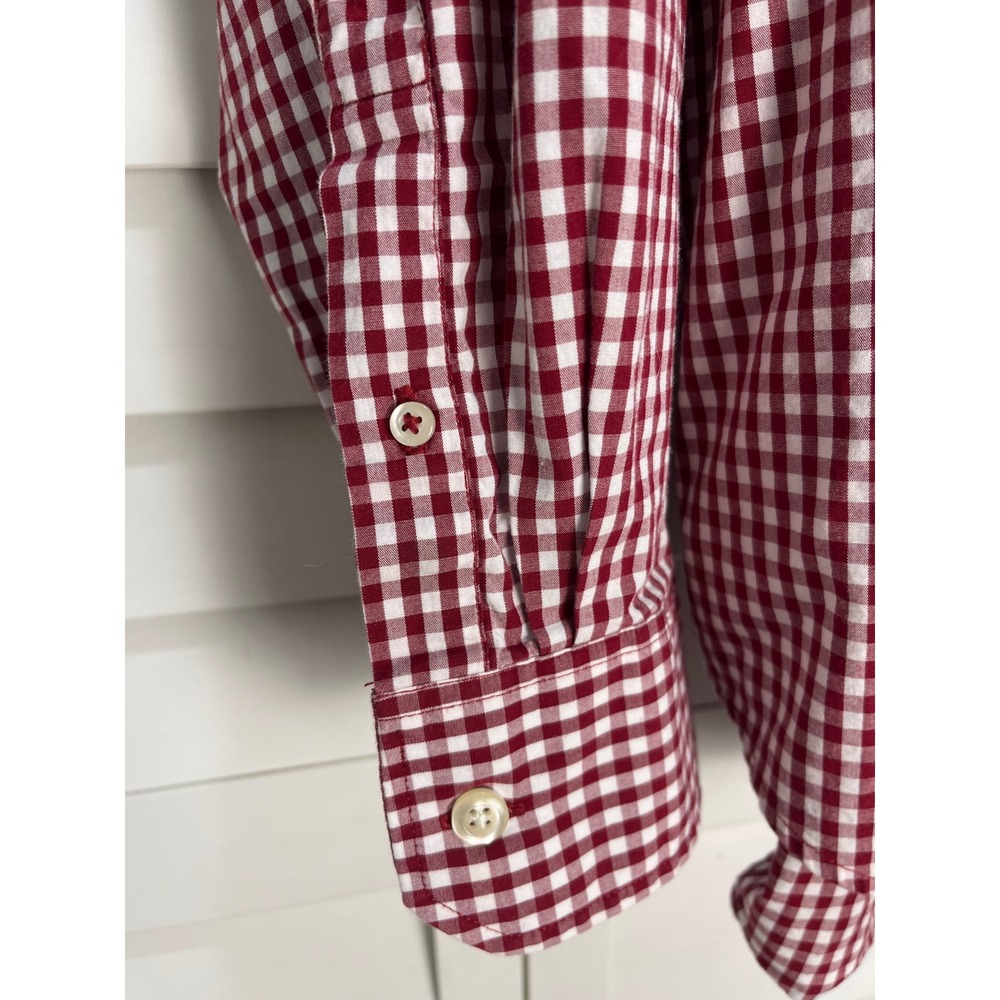 Imperfect Mens Gingham Button Down Shirts Bundle Red Black Long Sleeve 2XL‎ IZOD - Picture 3 of 16